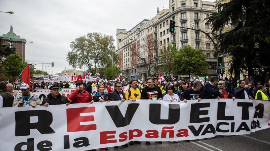 Manifestación de la España Vaciada en Madrid.
