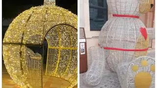 Rompen la bola de Navidad y un oso 3-D iluminado en Silla
