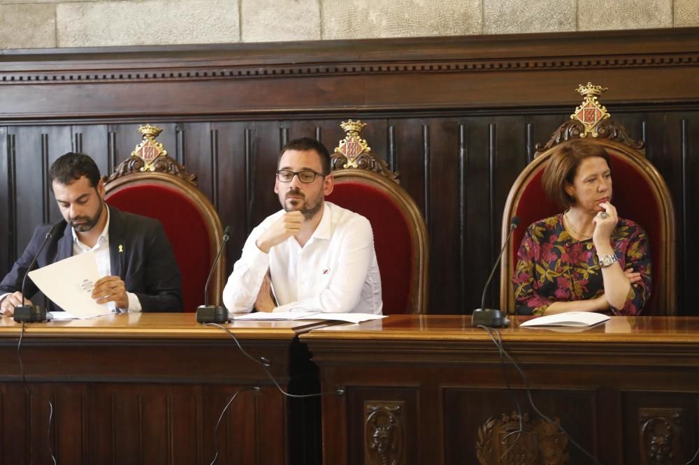 Ple de constitució del nou ajuntament de Girona
