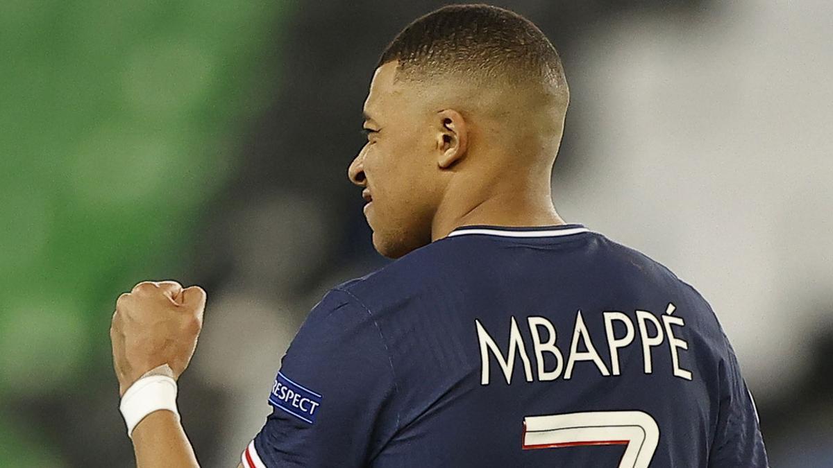 Mbappé, en un partido con el PSG.