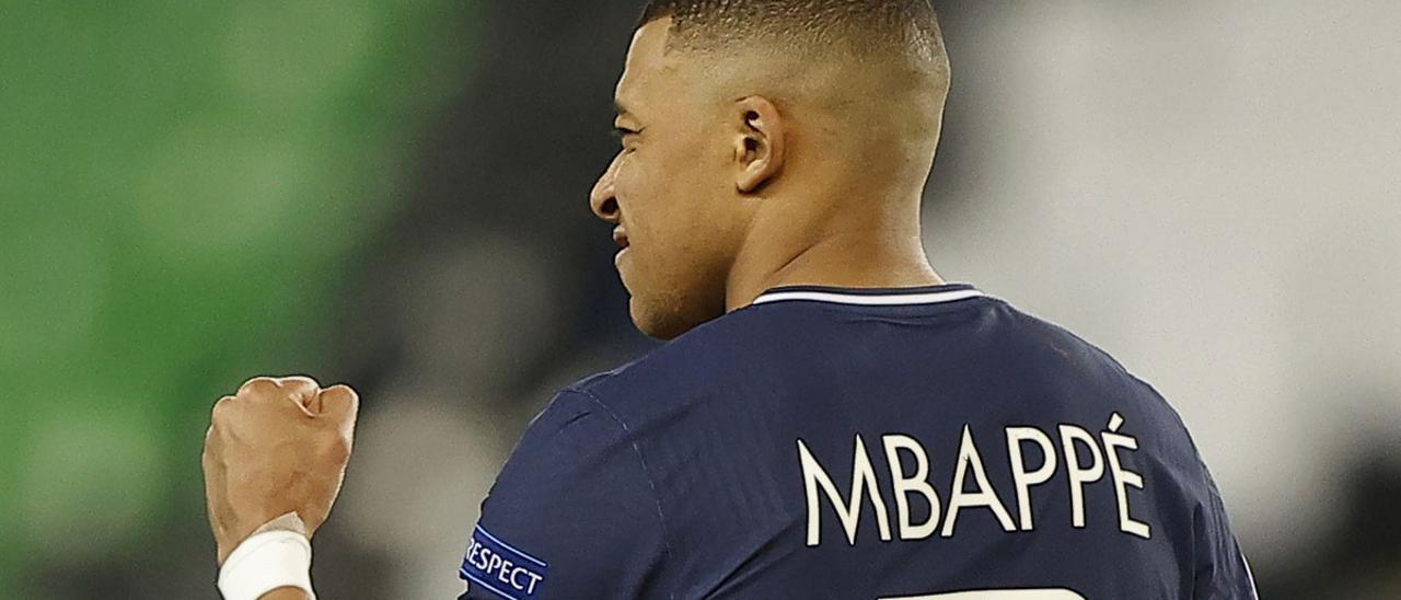 Mbappé, en un partido con el PSG.