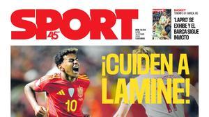 Esta es la portada de SPORT de hoy