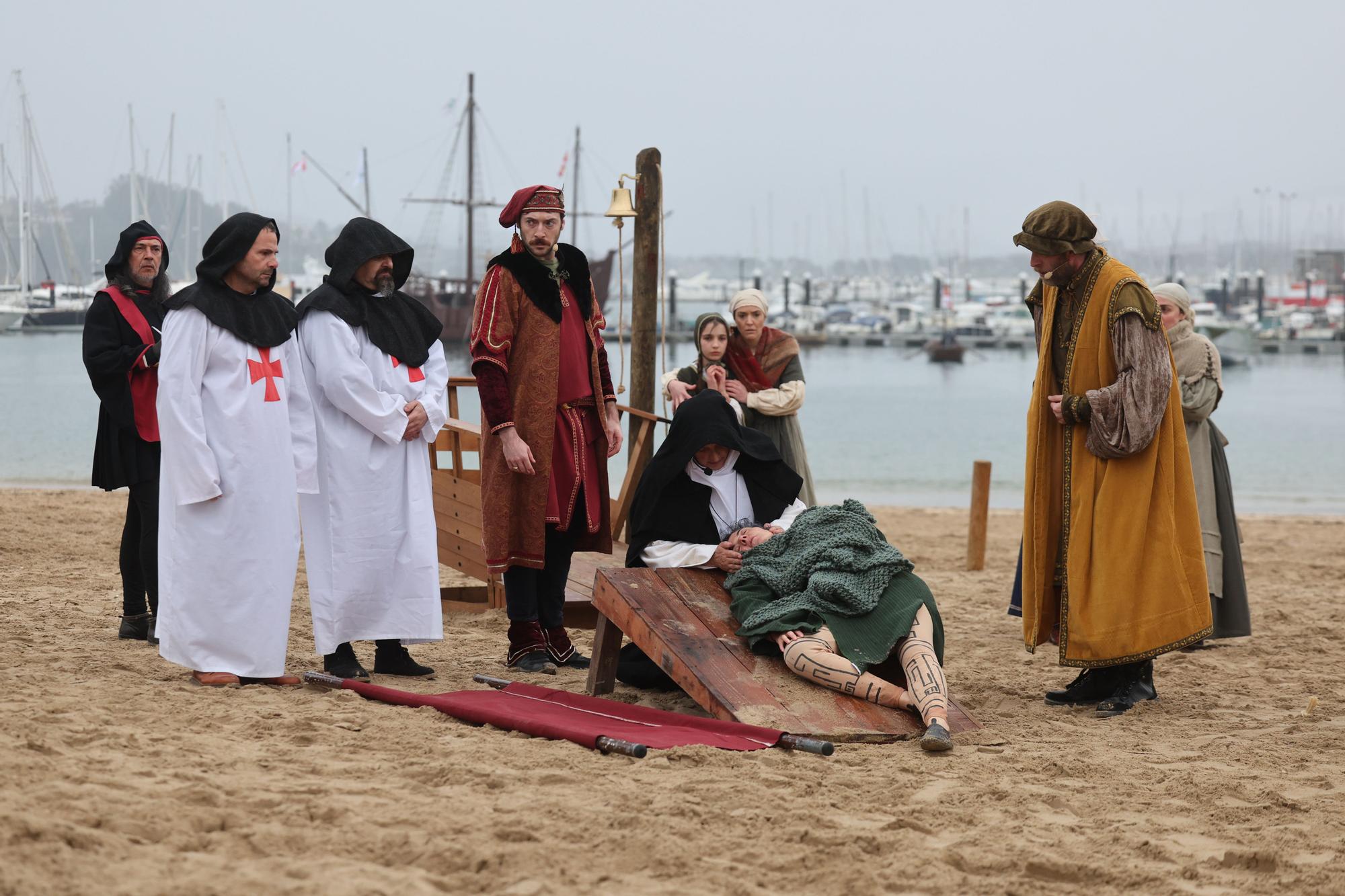 La representación teatral triunfó pese a la lluvia para luego trasladar el ambientazo de fiesta a las calles del casco histórico