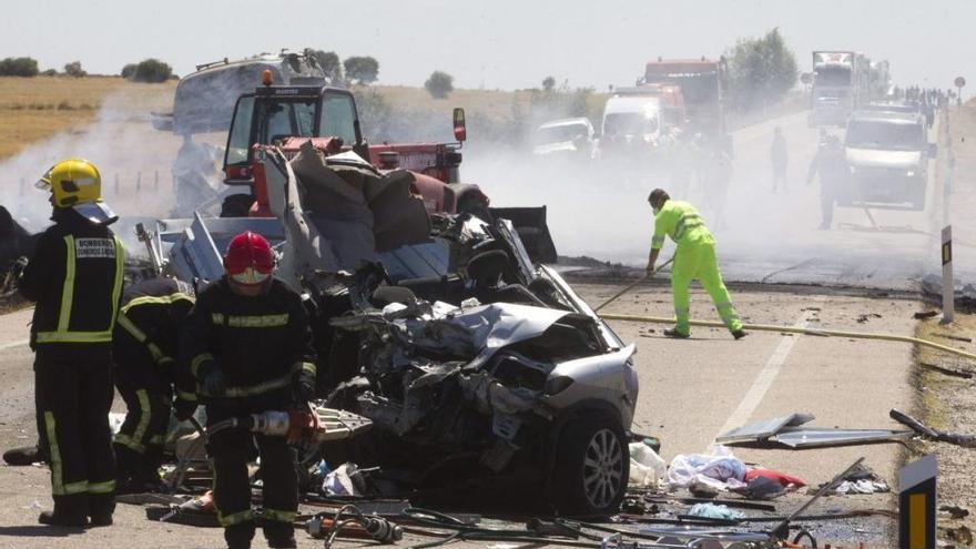 Un accidente mortal en la N-122