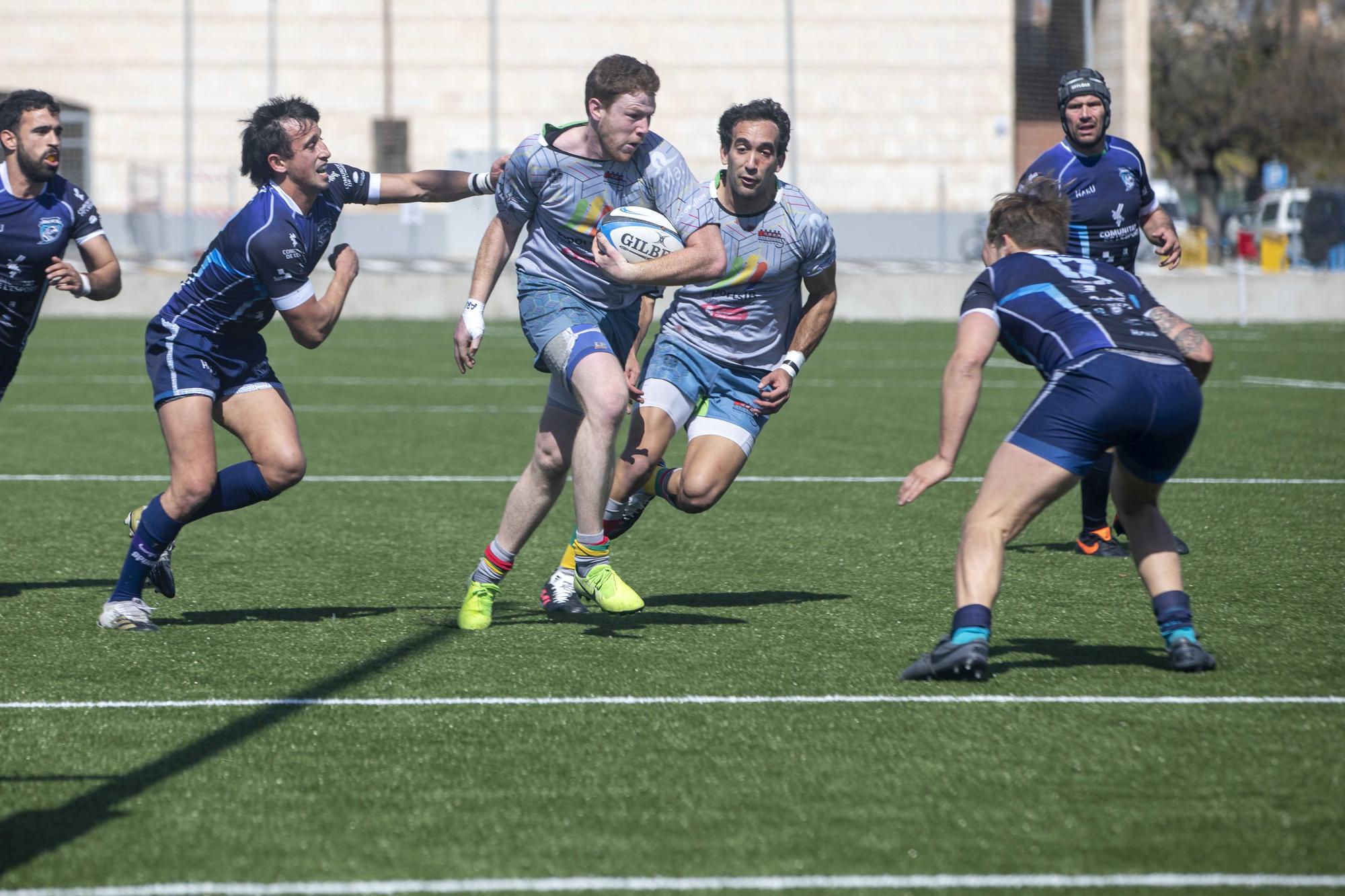 Primer partido de rugby nacional en el Germans Escalas