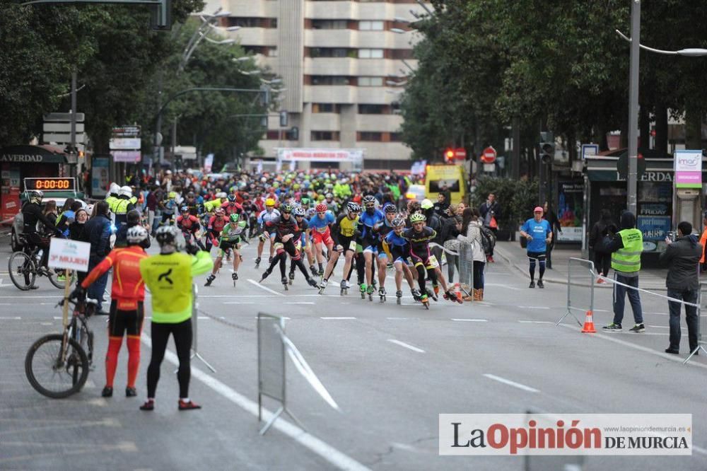 Murcia Maratón. Salida patinadores