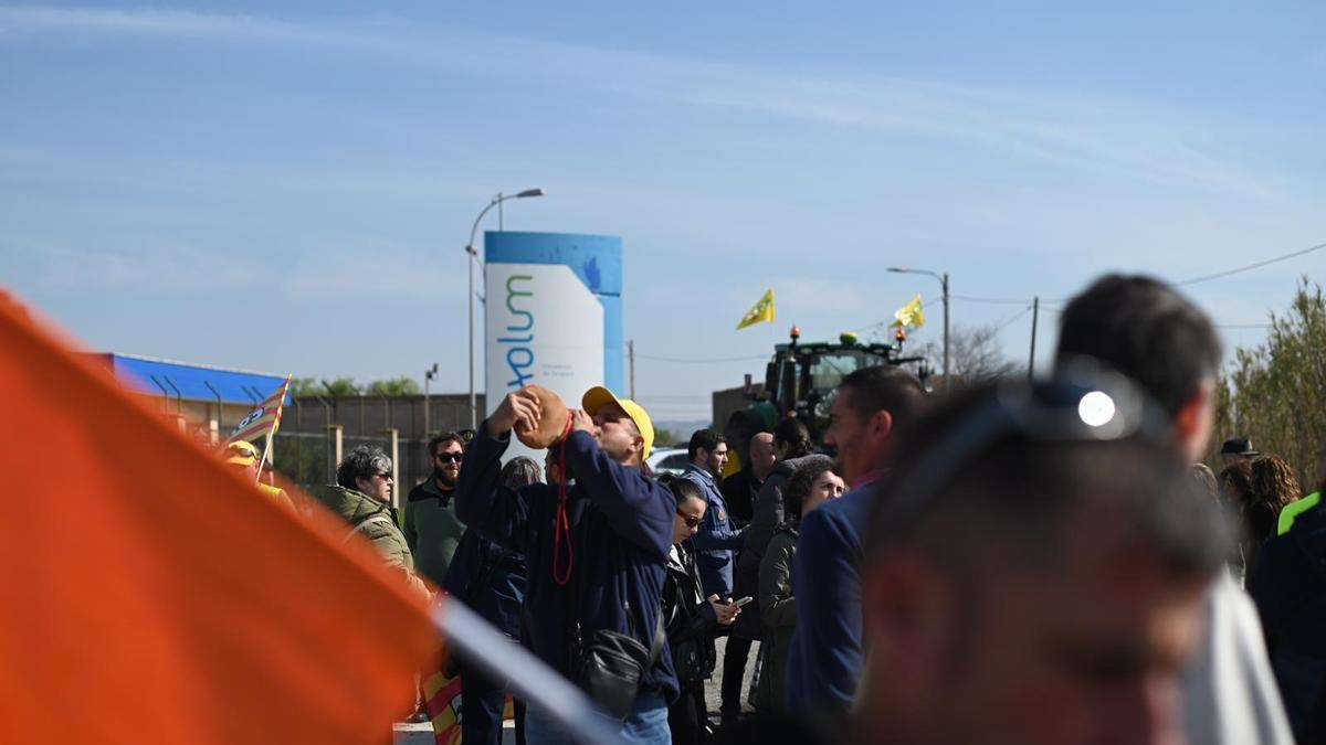 Protesta de los agricultores por la subida del precio del carburante