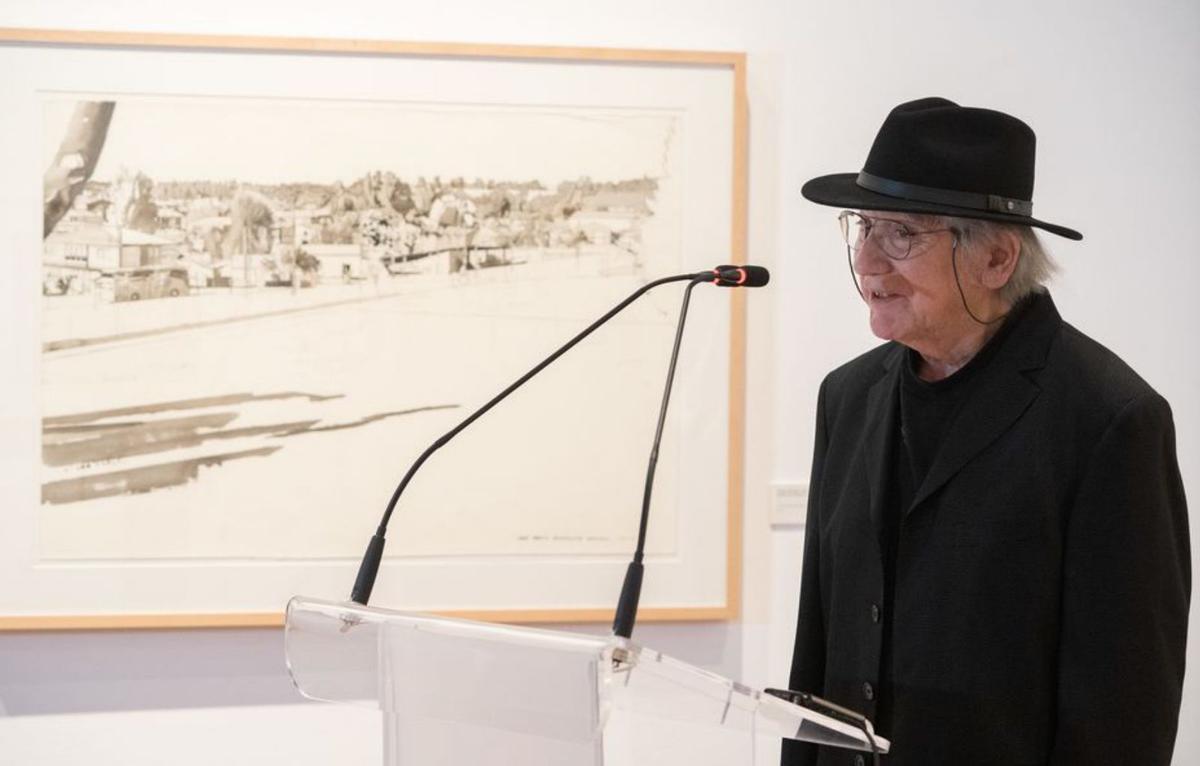 José María Mezquita, en la inauguración de una reciente exposición. | J. L. F.