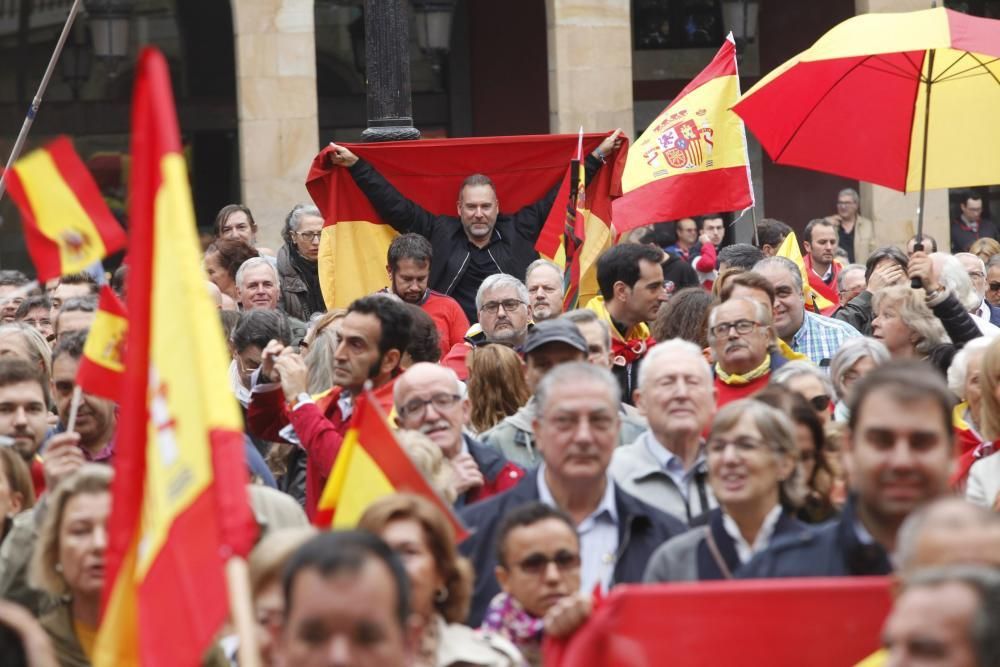 Manifestación en Gijón por la unidad de España