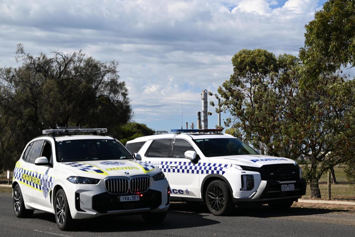 Policía en Melbourne.