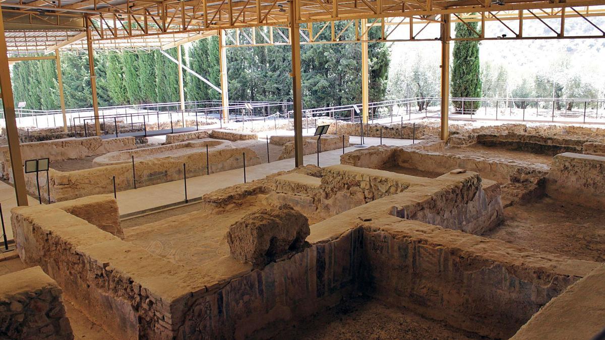 Zona visitable de la villa romana de El Ruedo, en Almedinilla, que está declarada BIC.