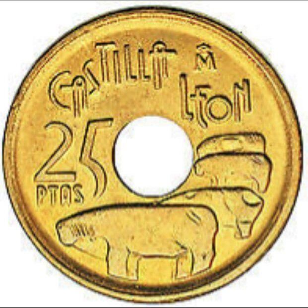 25 pesetas de 1995.