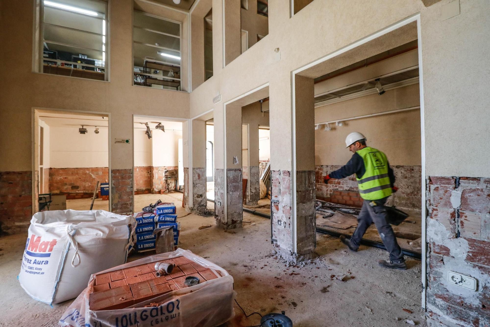 Obras en el Museo Arqueológico Camil Visedo de Alcoy