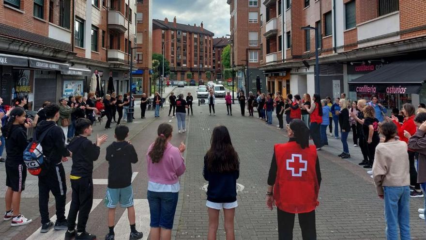 Una actividad de sensibilización desarrollada la semana pasada en Siero. | R. L. P.