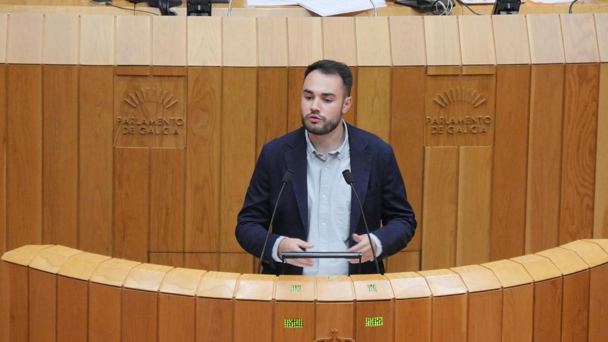 El portavoz de Mocidade del BNG, Iago Suárez