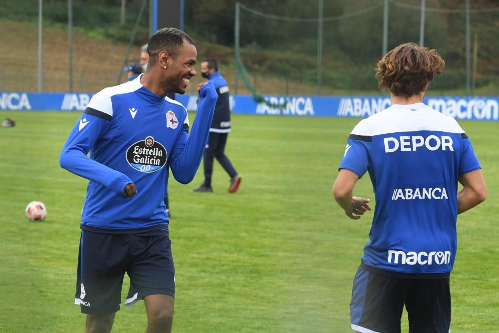 Rolan entrena con el grupo y Valín, lesionado