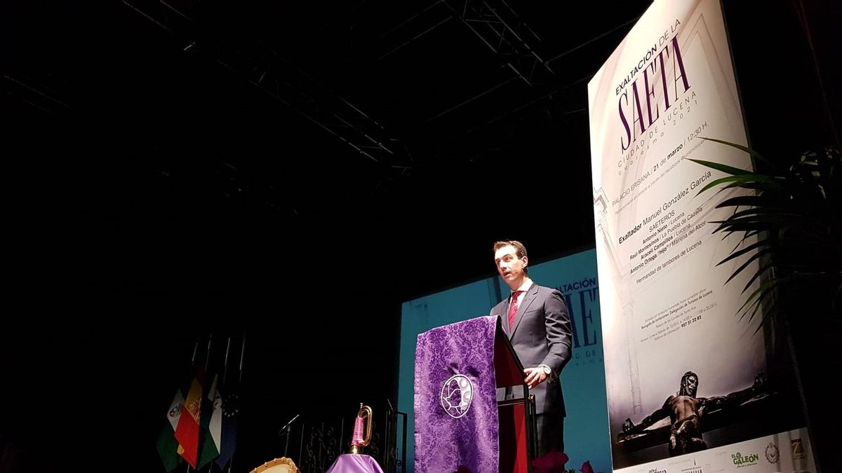 Acto de exaltación de la saeta en Lucena.
