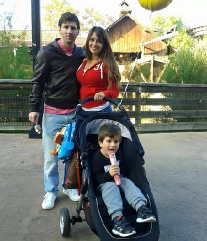 Messi acudió con su familia