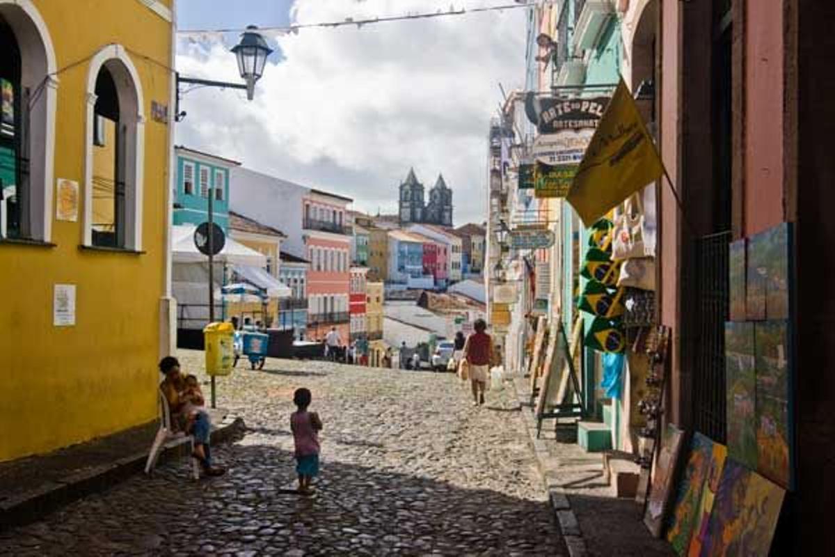 Vista del barrio colonial de Pelourinho, declarado Patrimonio de la Humanidad por la Unesco.