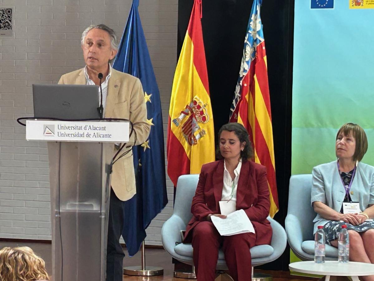 Juan Mora, durante su participación en el evento.