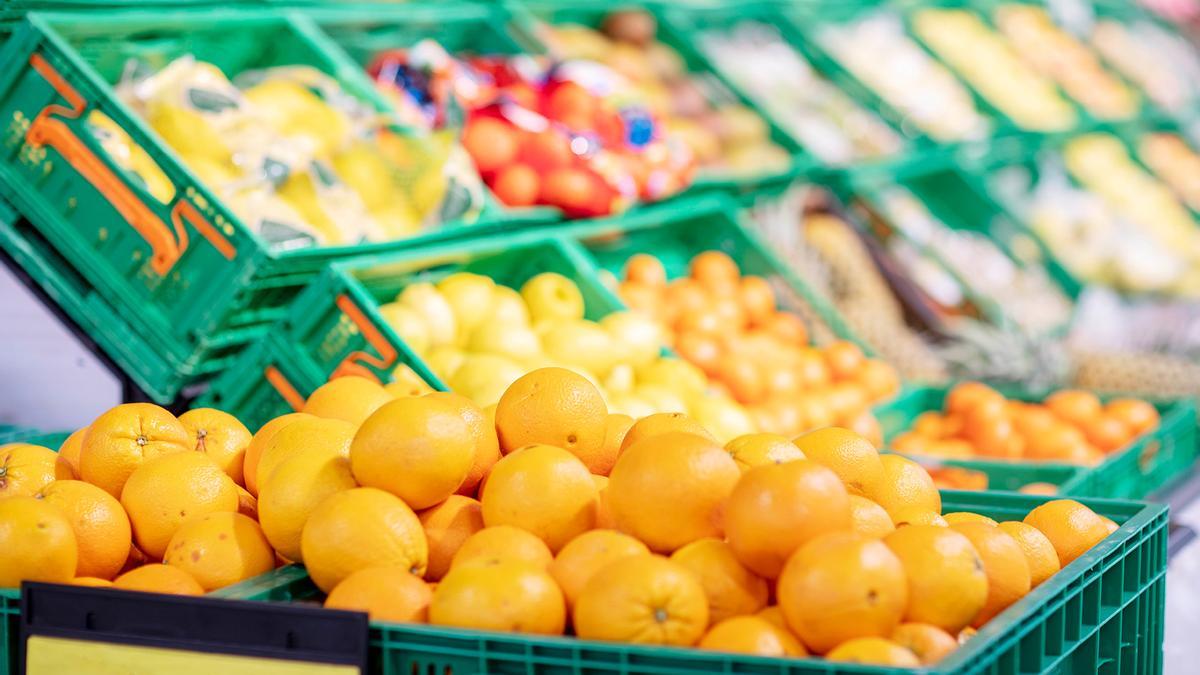 Naranjas en una tienda de la cadena de supermercados.