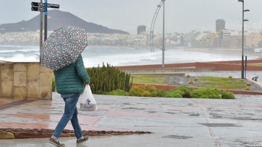 Lluvias en la capital grancanaria, a finales de noviembre pasado.