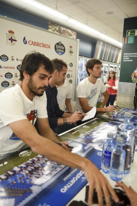 Navarro, Arribas y Mosquera, con los aficionados