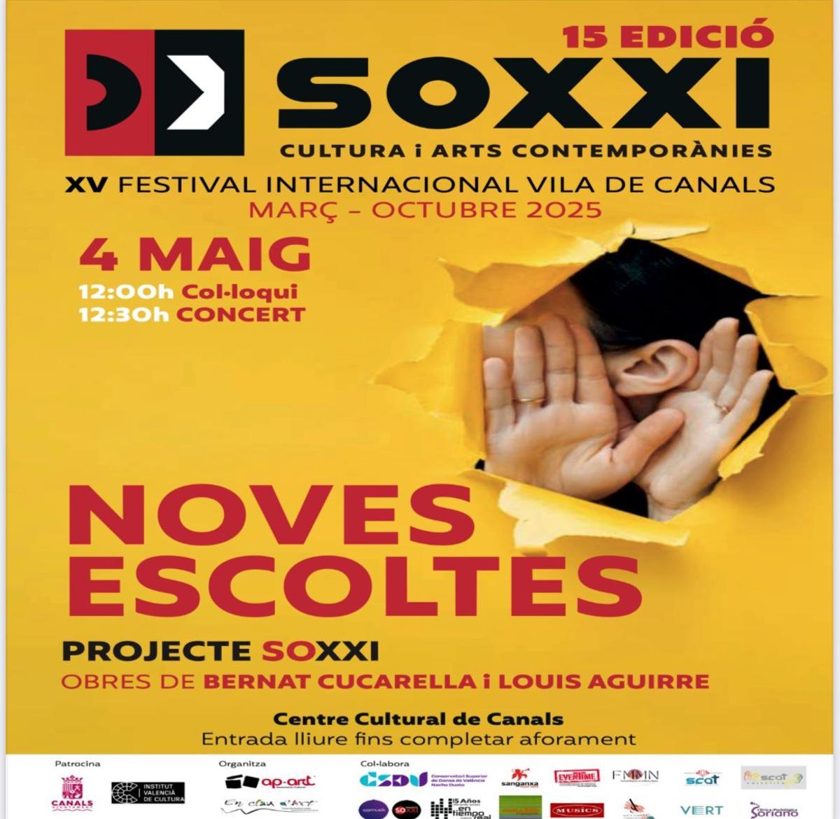 Cartel del espectáculo "Noves escoltes" del Projecte SoXXI de Canals.