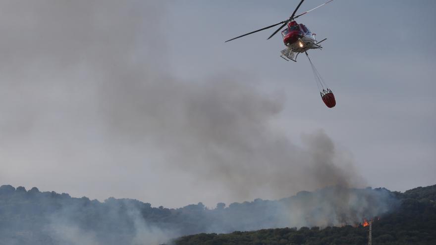 Incendio forestal en Algeciras, el año pasado