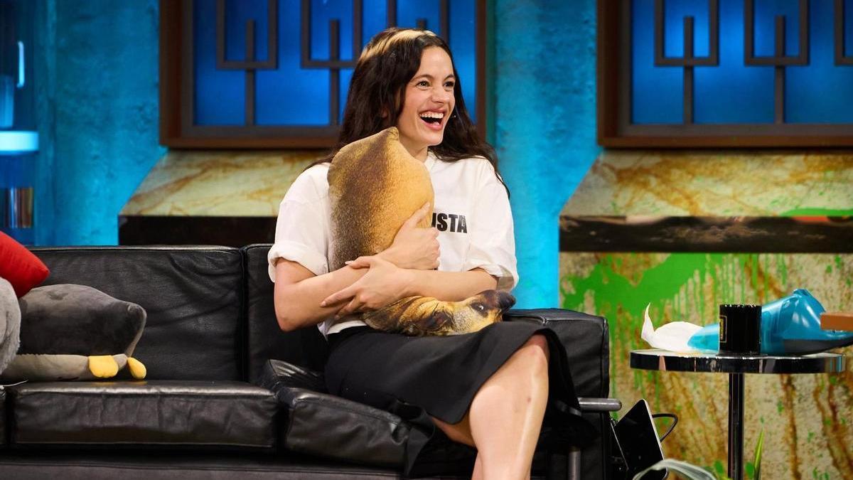 Rosalía, durante su visita en "La Revuelta".