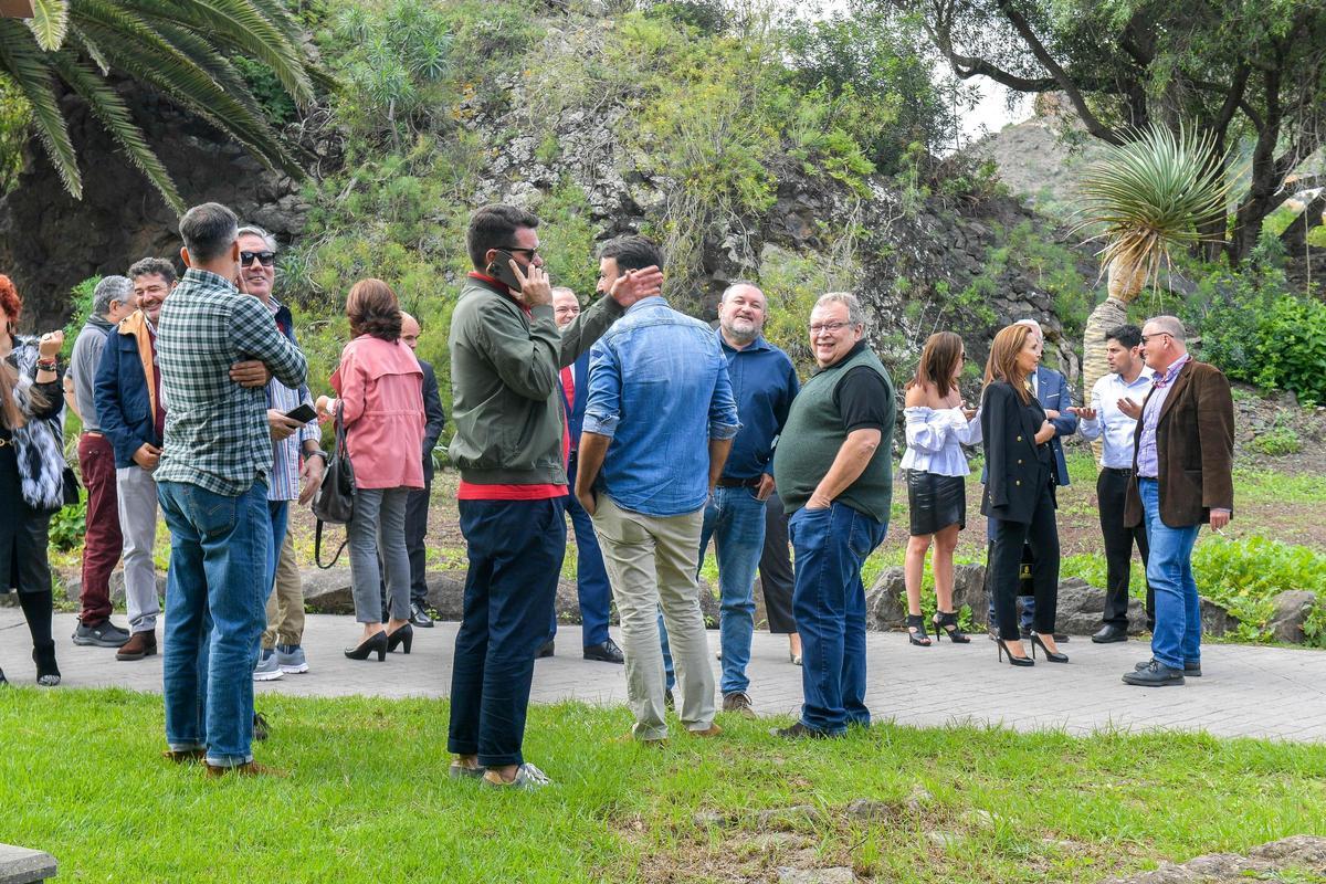 Brindis del presidente del Cabildo en el Jardín Canario