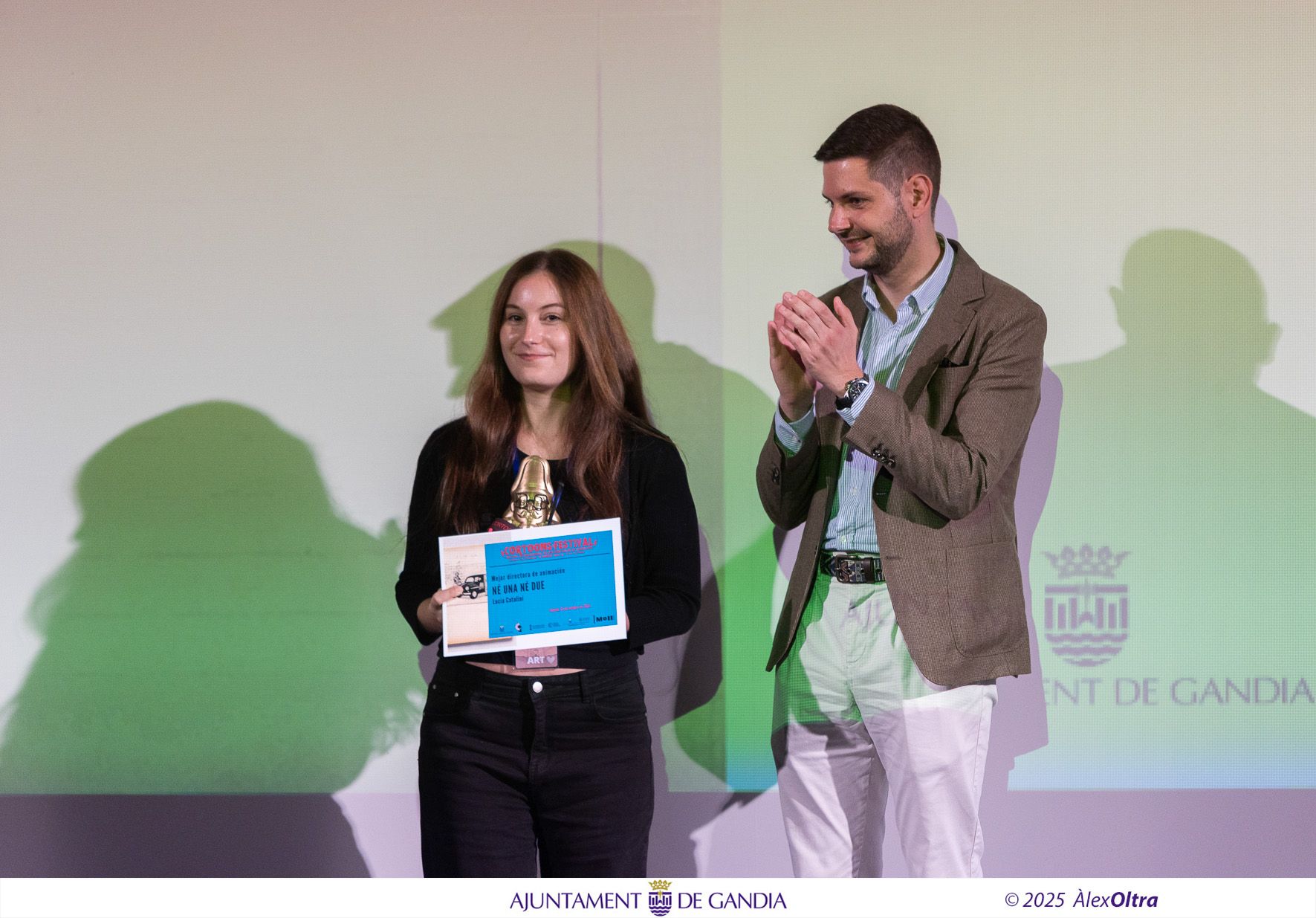 La gala de entrega de premios del Festival Cortoons de Gandia