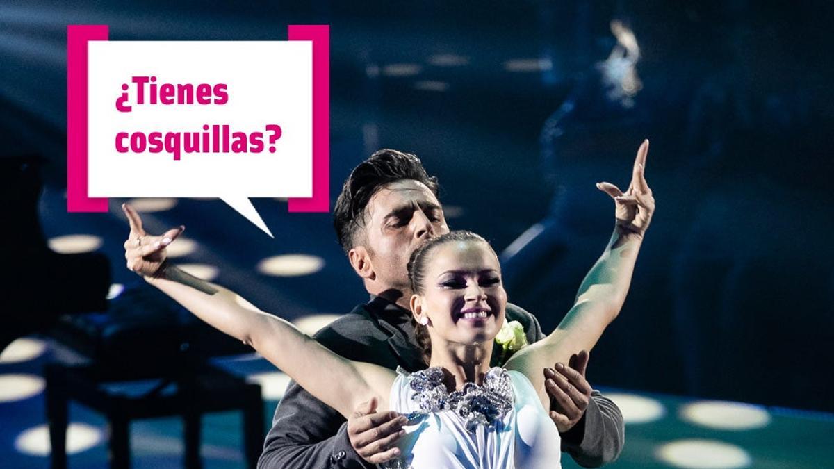 David Bustamante y Yana Olina no le temen a las cosquillas