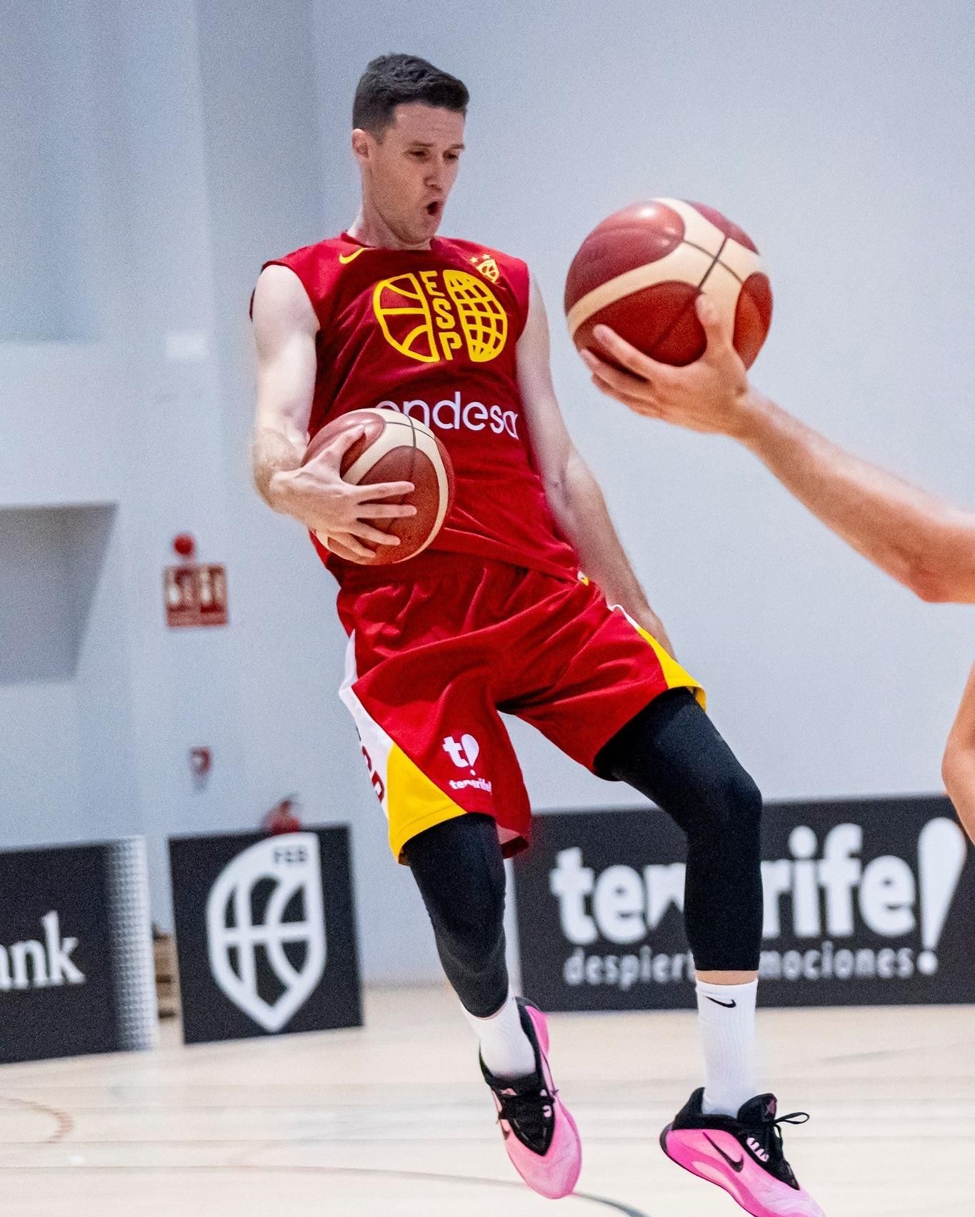 Primer entrenamiento con España de los jugadores del Valencia Basket