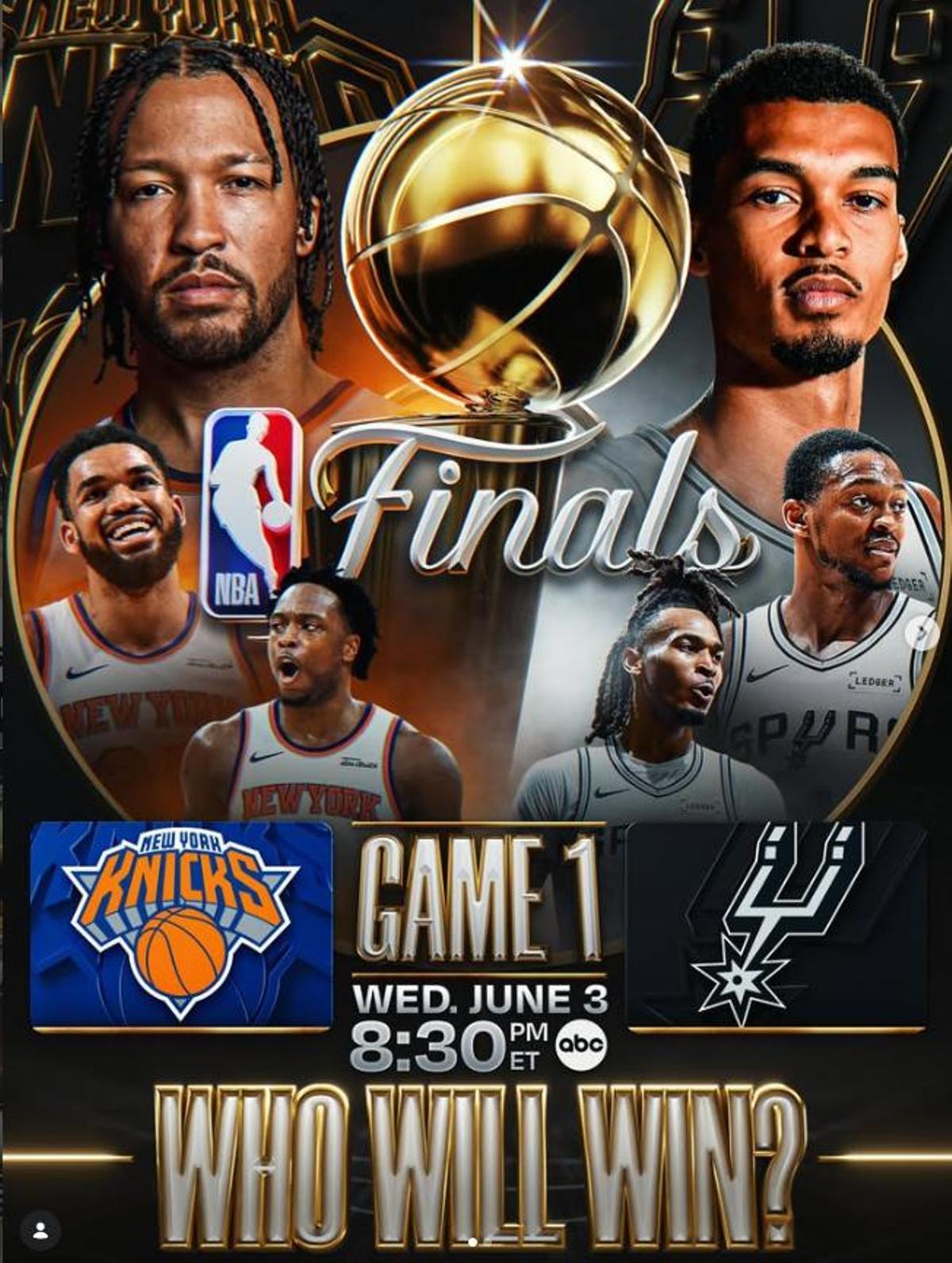 El poster oficial de las Finales de la NBA 2026