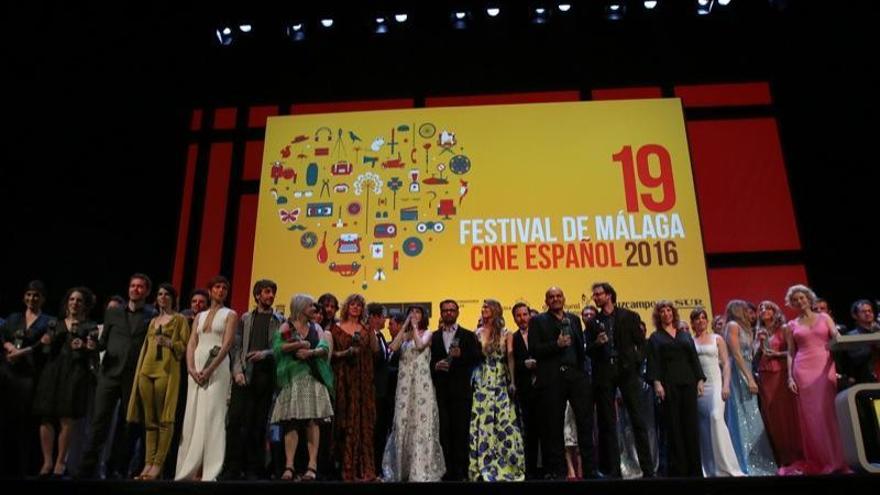 Foto de familia de la gala de clausura del pasado Festival de Málaga.