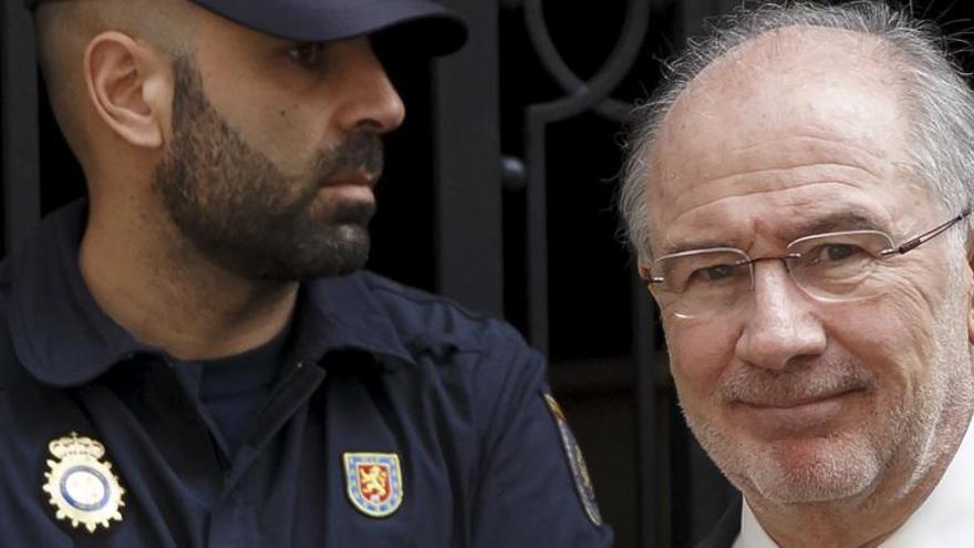 Rodrigo Rato, a la salida de su despacho.