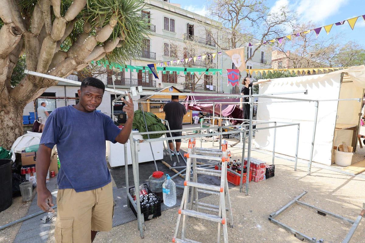 Preparativos de la Feria Ibiza Medieval