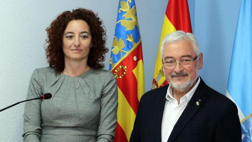 José Manuel Dolón y Fanny Serrano ayer