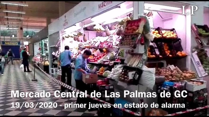 Coronavirus en Canarias | Así se trabaja en el Mercado Central durante el estado de alarma