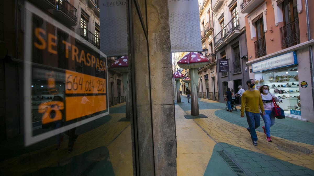 Un local en la calle &quot;de las Setas&quot; de Alicante