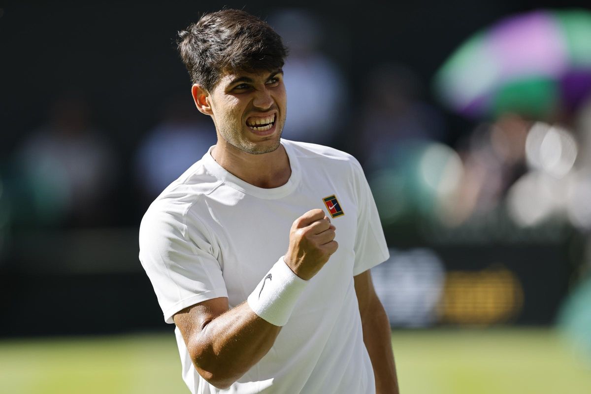 Alcaraz ante su sufrida victoria contra Fognini en primera ronda