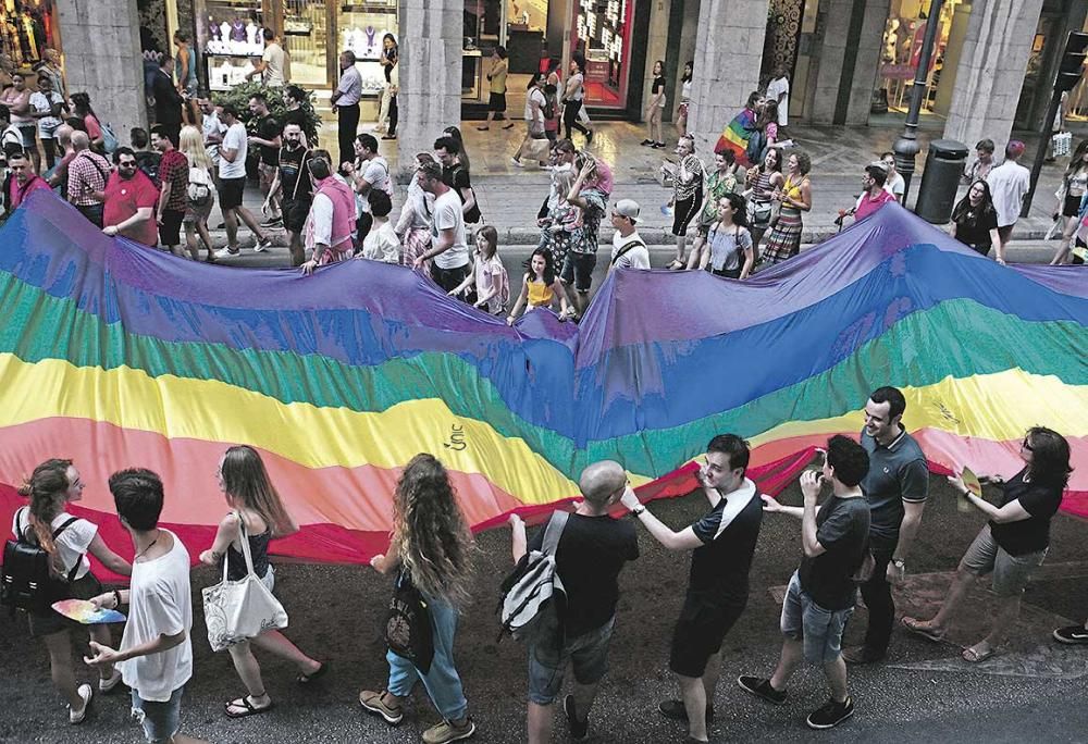Marcha del día del Orgullo LGTBI en Palma
