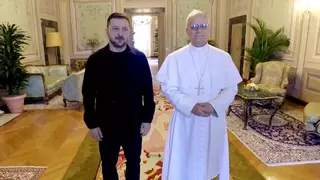 León XIV se reúne con Zelenski en su residencia estival de Castel Gandolfo