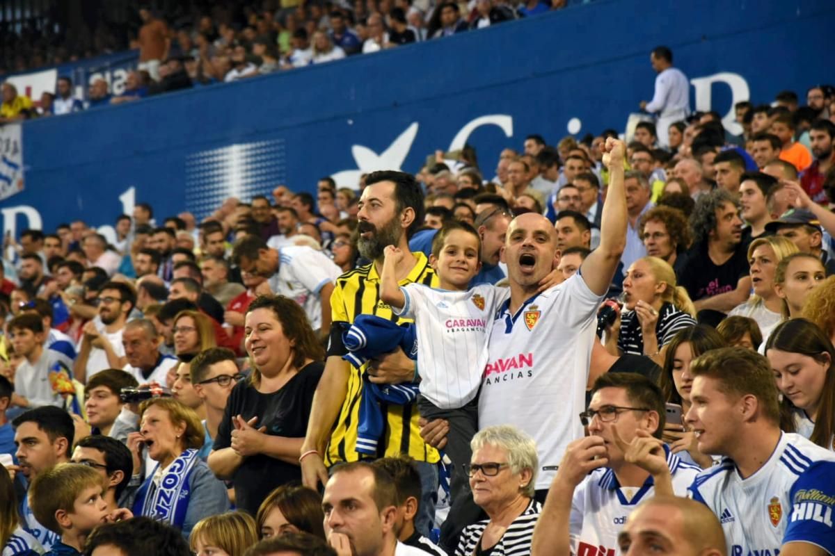 Partido del Real Zaragoza ante el Málaga