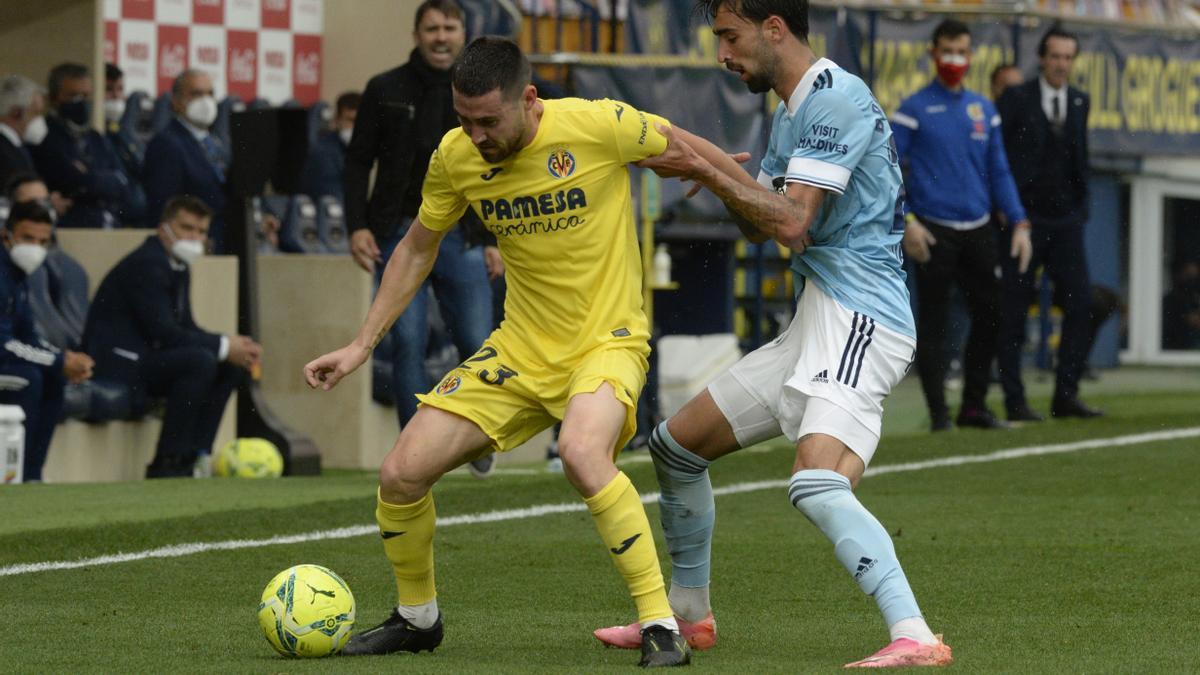 Moi Gómez consiguió ver puerta en el último partido que enfrentó al Villarreal contra el Celta.