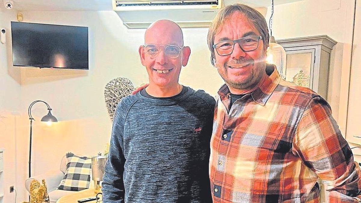 Josep Huixi i Quim Masferrer, durant la gravació del programa.