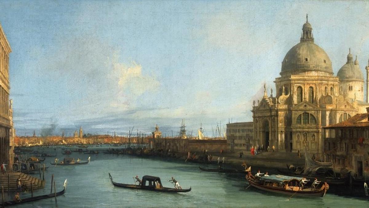 Óleo de Canaletto, que forma parte de la exposición 'Settecento', que puede verse en CaixaForum Zaragoza.