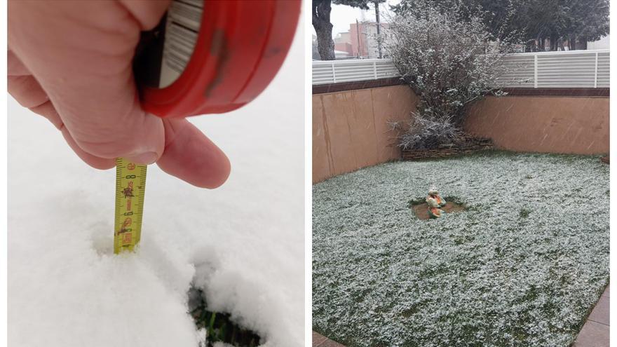 Vídeo: Vilafranca, completamente cubierta de nieve este viernes