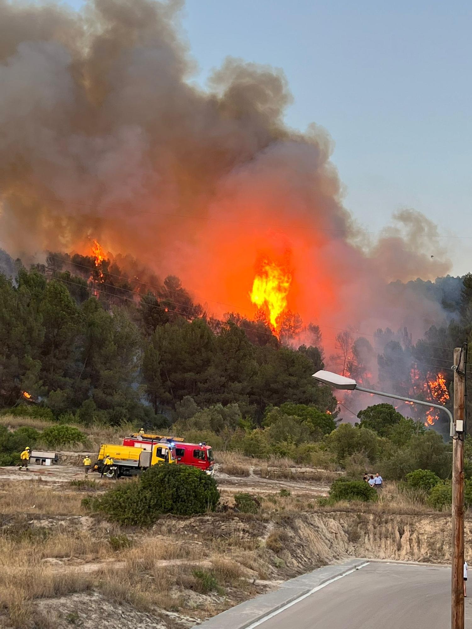 Incendi a Sant Vicenç de Castellet (12 de juliol)